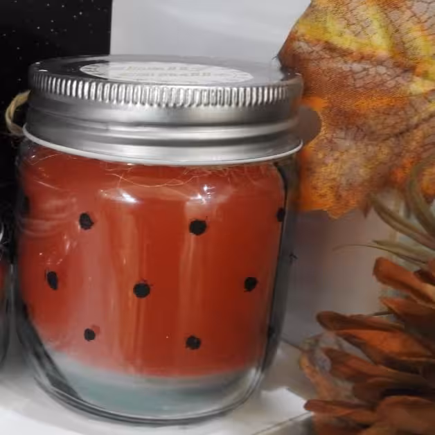 شمع جار گرد بزرگ هندوانه معطر ویژه شب یلدا