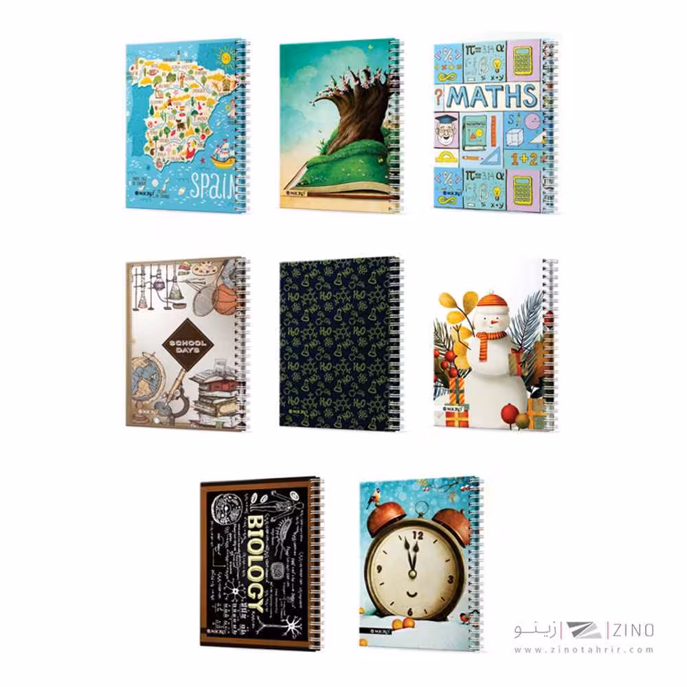 دفتر100برگ B5سیمی کشدار طرح دارفانتزی میکرو