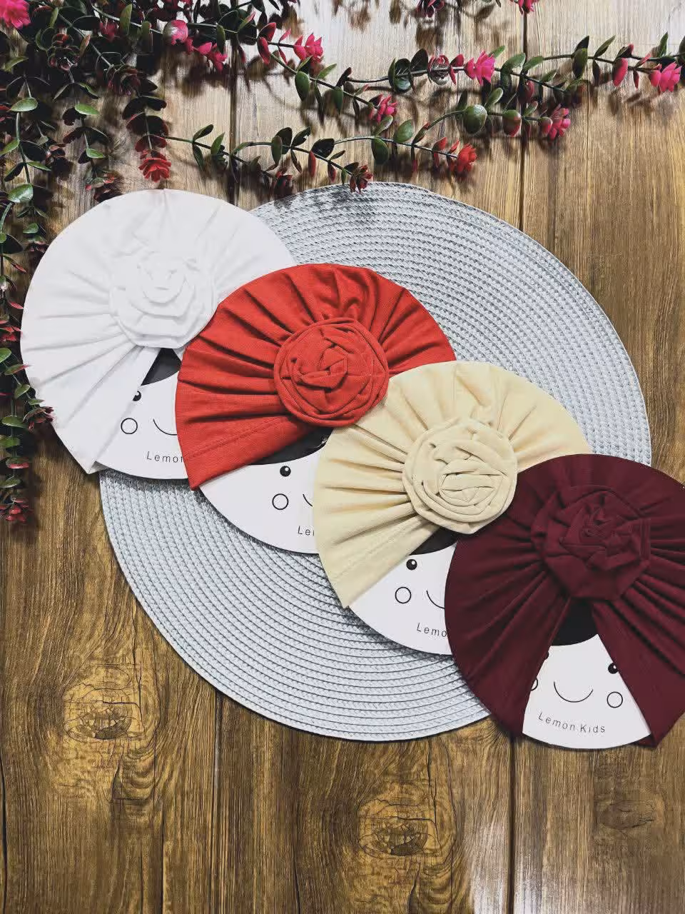 توربان دخترانه گل رز