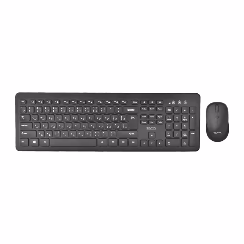 کیبورد و ماوس گیمینگ بی‌سیم تسکو مدل TKM 7011WN با سوییچ ممبران