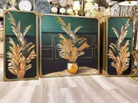 تابلو تکسچر سه تیکه برجسته طرح گل