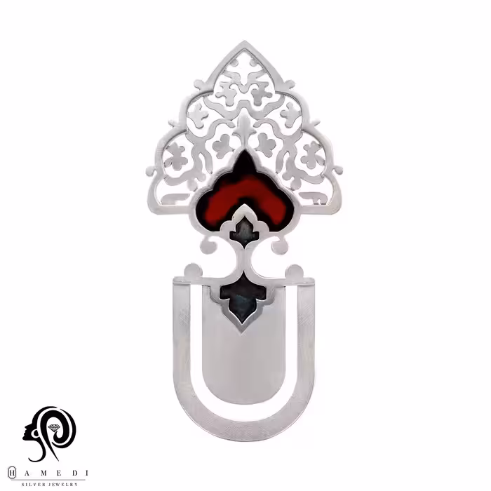 نشان کتاب نقره بوکمارک اسلیمی مدل BMIM 8