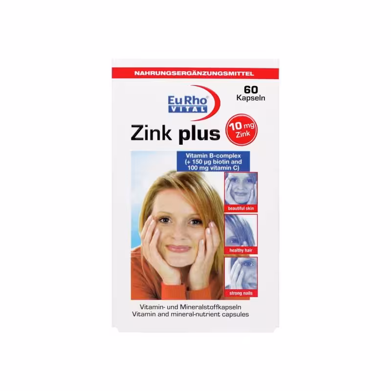 کپسول زینک پلاس 10 میلی گرم یوروویتال