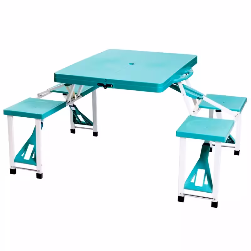 میز و صندلی تاشو مسافرتی 4نفره ،سبک،مقاوم،ابعاد بسته 85سانت طول و 32 سانت عرض