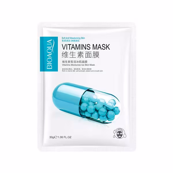 ماسک صورت ویتامینه بیوآکوا Vitamin moisturize ice skin