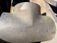 سه راه 12 اینچ  رده 40 مساوی مانیسمان از جنس A403 / WP 304