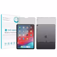 محافظ صفحه نمایش مات راک اسپیس مدل HyMTT مناسب برای تبلت اپل iPad Pro 11 (2018) به همراه محافظ پشت تبلت