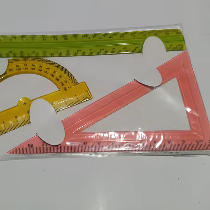 خطکش گونیا نقاله ست 3 عددی 