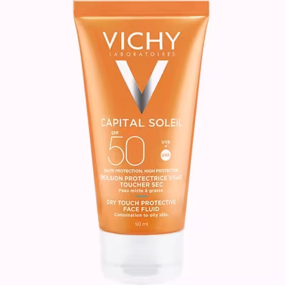 کرم ضد آفتاب ویشی مدل CAPITAL SOLEIL SPF50 حجم 50 میلی لیتر بی رنگ