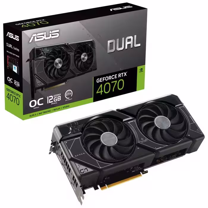کارت گرافیک گیمینگ ایسوس مدل RTX 4070 OC Edition ظرفیت 12 گیگابایت