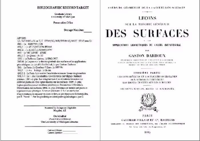 خرید و دانلود نسخه کامل کتاب Leçons sur la théorie générale des surfaces