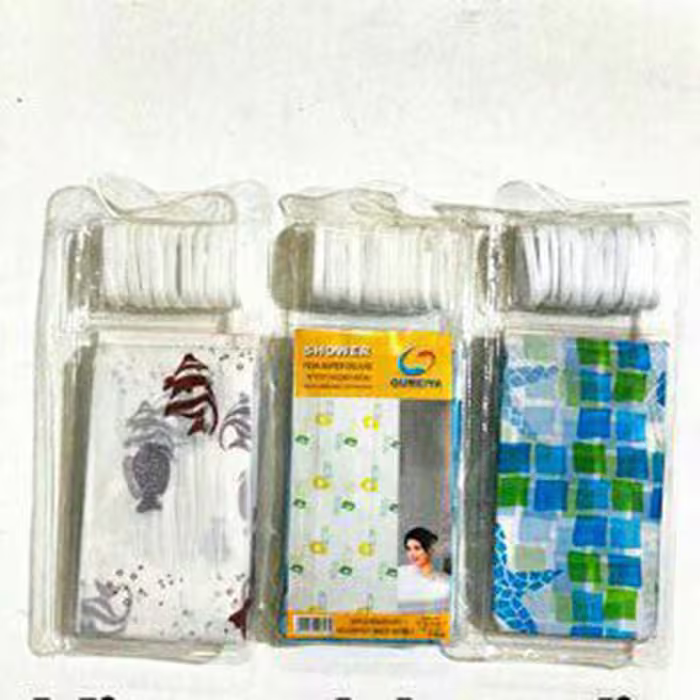 فروش فوق العاده پرده حمام وارداتی در طرح های متنوع و زیبا  اندازه 180در180 سانتی متر  قابل استفاده در همه جا  بهترین گزی