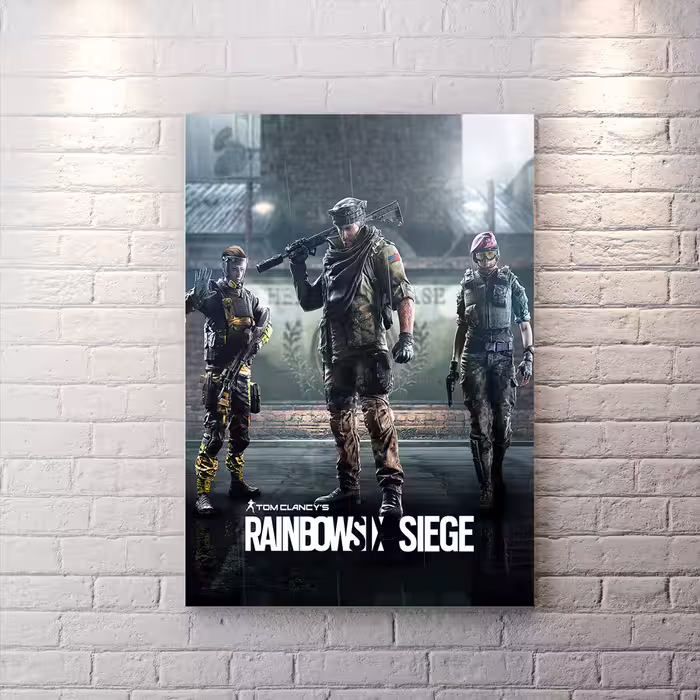 تابلو برای اتاق گیمینگ از بازی rainbow six شخصیت تام کلنسی BAs-9826