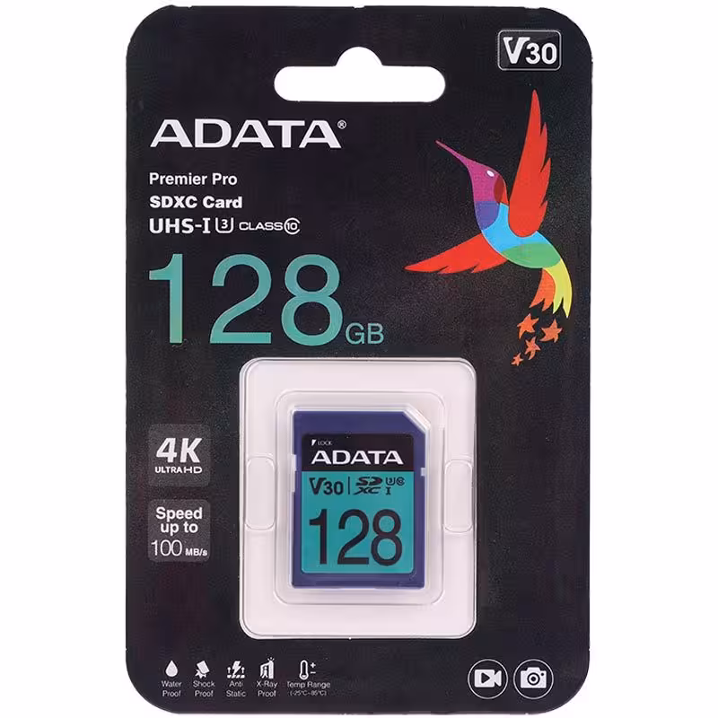 رم اس دی 128 گیگ ای دیتا ADATA Premier Pro V30 U3 C10 100MB/s