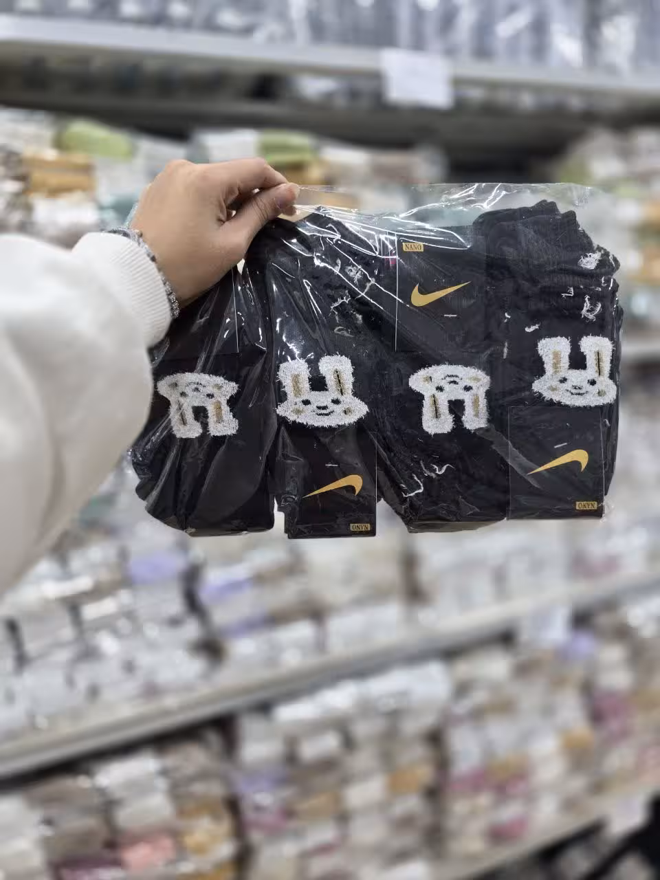 جوراب مچی زنانه  بوکله طرح خرگوش کد 1347