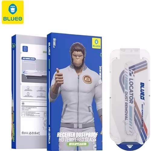 محافظ صفحه بلو Blueo Anti Dust HD Glass Anti Static With Applicator با اپلیکاتور مناسب برای Apple iPhone 17