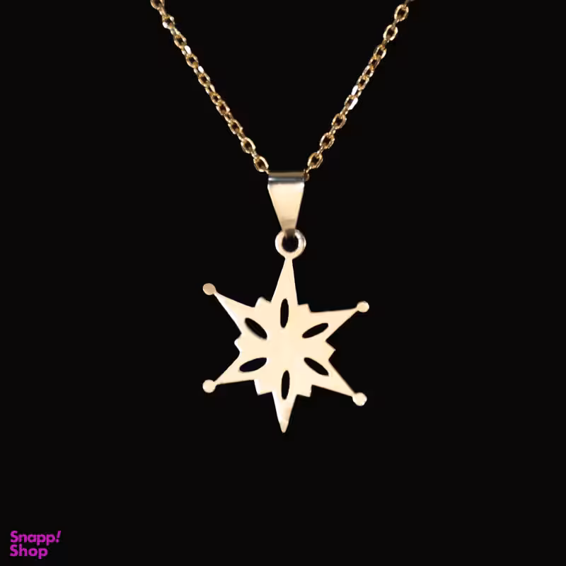 گردنبند طلا 18 عیار زنانه سانا گالری مدل برف کد 9674