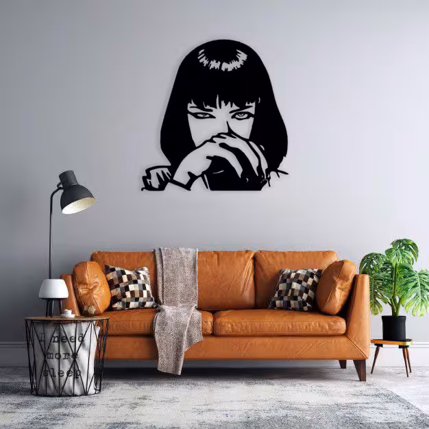 استیکر دیواری طرح pulp fiction