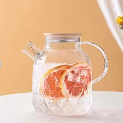 قوری درب بامبو مشبک 1500میل