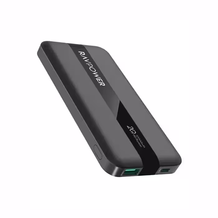 پاوربانک 10هزار میلی آمپر 20 واتی راوپاور مدل RAVPOWER PB1236