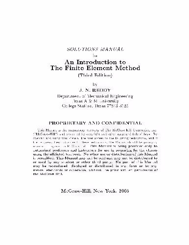 خرید و دانلود نسخه کامل کتاب Solution manual for Introduction to finite element analysis