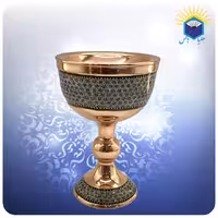 سنگاب مس و خاتم کاری 28 سانت