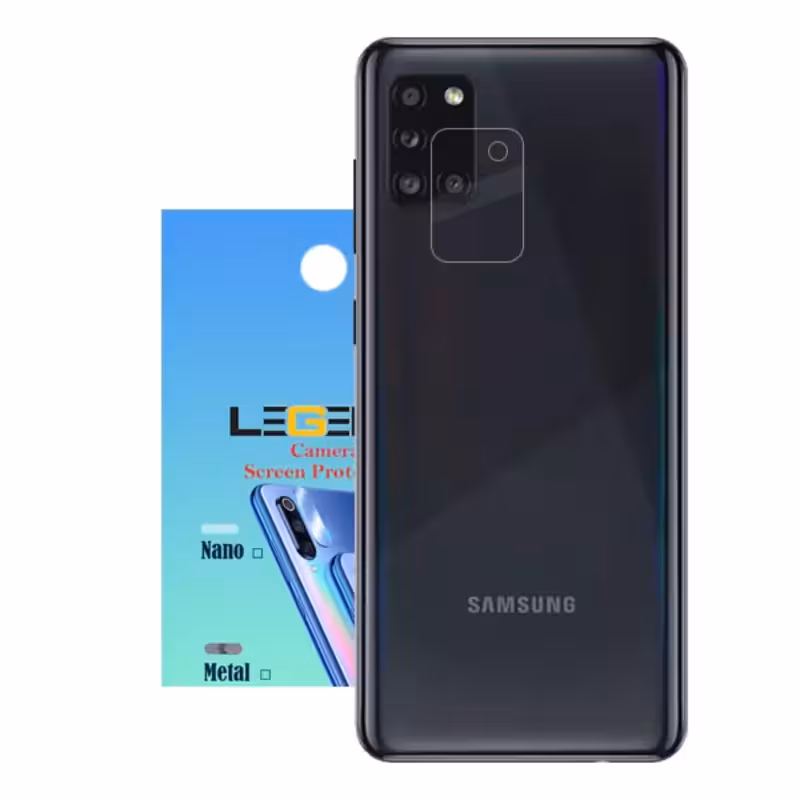 محافظ لنز دوربین لجند مدل نانو گلس مناسب موبایل سامسونگ Galaxy A31
