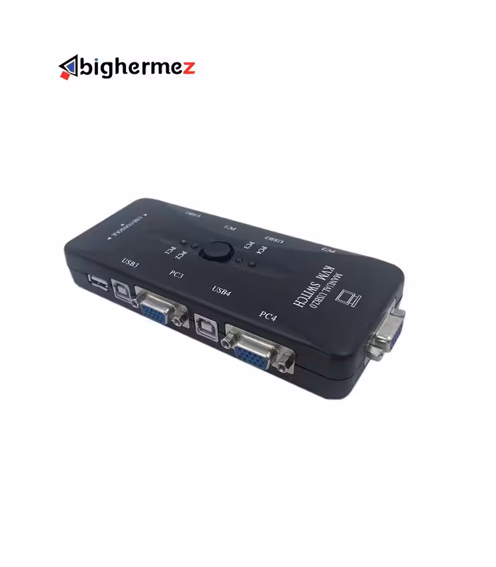 سوییچ 4 پورت KVM پی نت مدل دستی
