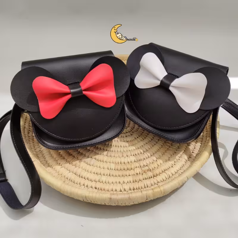 کیف دوشی چرمی دخترانه میکی موس