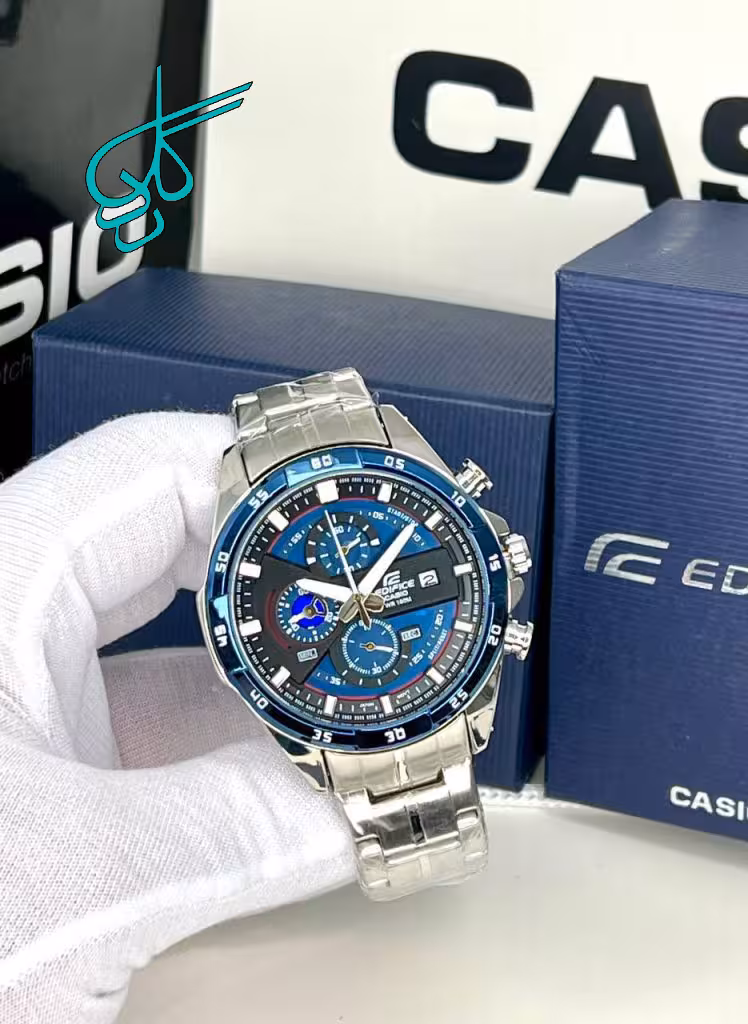 خرید ساعت مردانه کاسیو ادیفایس سه موتوره فعال (کرنوگراف) کیفیت عالی رنگ ثابت کد 1923884 - ردگل