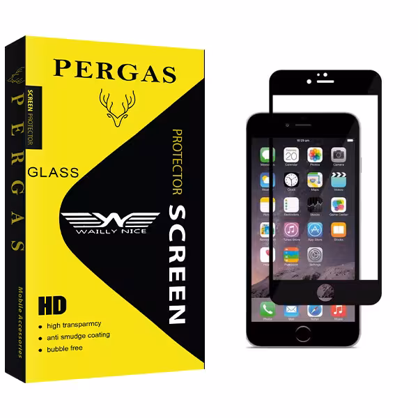 محافظ صفحه نمایش شیشه ای وایلی نایس مدل Pergas Glass مناسب برای گوشی موبایل اپل iphone 6/6s