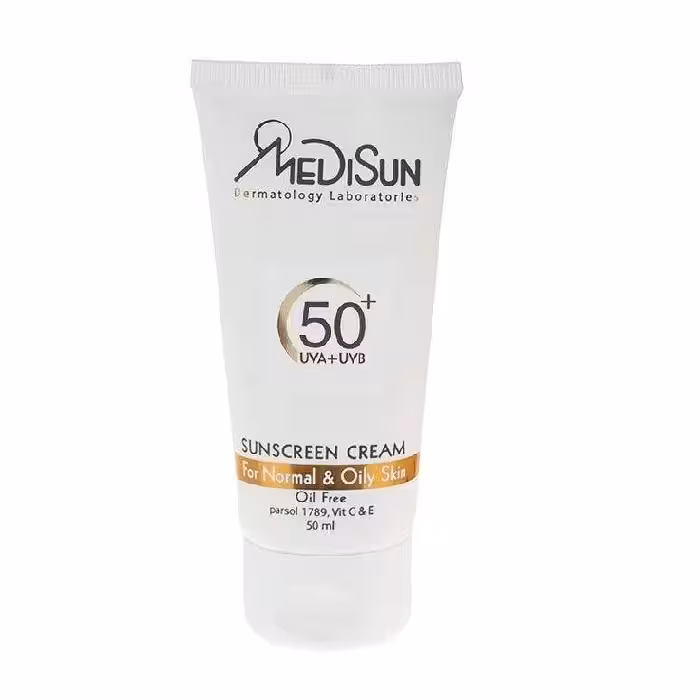 کرم ضد آفتاب بی رنگ مدیسان مدل SPF 50