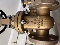 شیر کشویی 2 اینچ الومینیوم برنز کلاس 150 از جنس DATE 07/2010 STEM C95800 SEAT C95800 BODY C95800