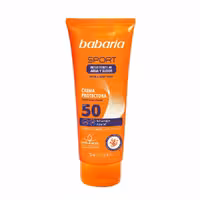 مشخصات، خرید و قیمت کرم ضد آفتاب باباریا مناسب ورزشکاران SPF50 Sport Sunscreen Cream حجم 75 میل ⭐️ ویان مارکت