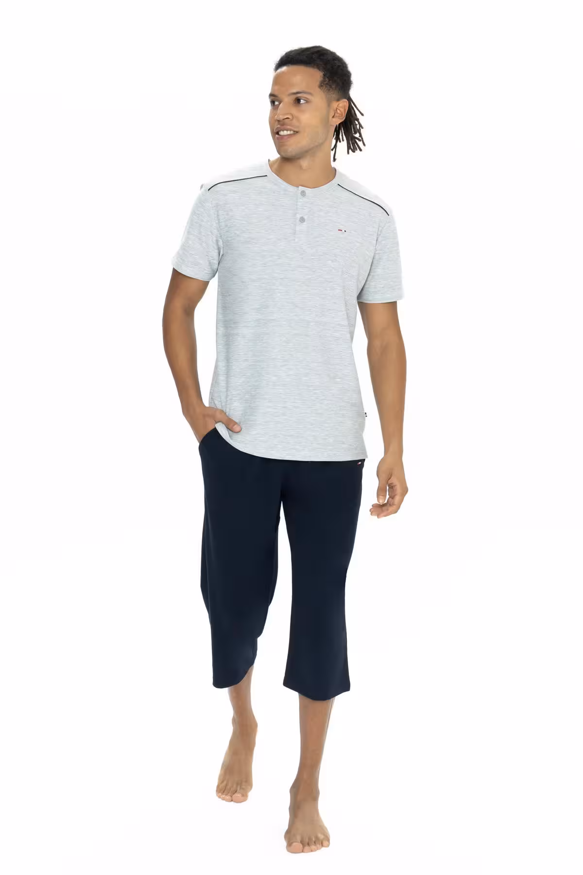 ست پیژامه مردانه پایه POLO MEN'S CAPRI AND T SHIRT TEAM U.S. Polo Assn.
