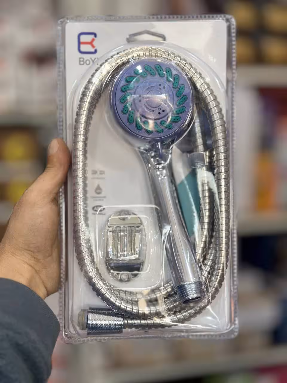 سر دوش تلفنی با شیلنگ