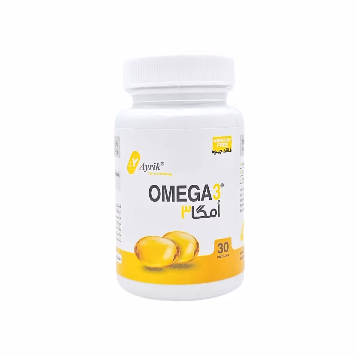 کپسول نرم امگا 3 1000 میلی گرم آیریک 30 عددی