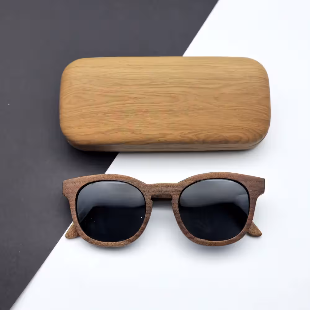 عینک چوبی دست‌ساز پلاریزه مدل 5030