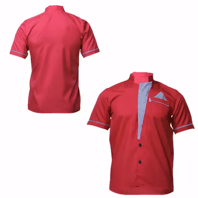 لباس رستورانی ترگال قرمز سایز48