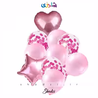 پک 10عددی بادکنک صورتی