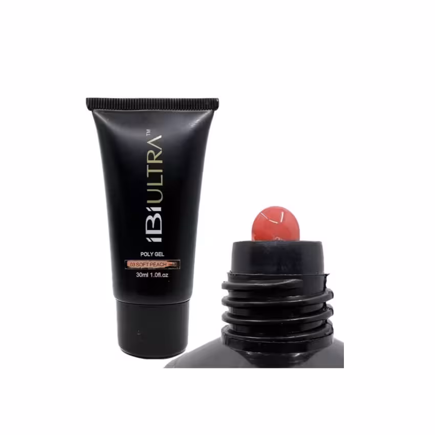 پلی ژل کاشت ناخن آی بی آی هلویی SOFT PEACH 03