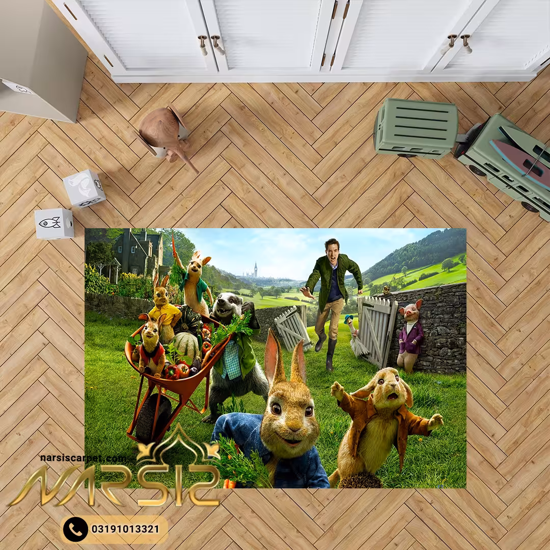 فرشینه کودک طرح انیمیشن پیتر کد 60116