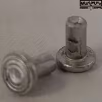 پرچ مسی آبکاری قلع سایز 11.4 در 3.8 میلی‌متر مدل میخی