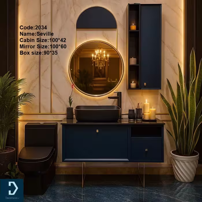روشویی کابینتی مدل سویل