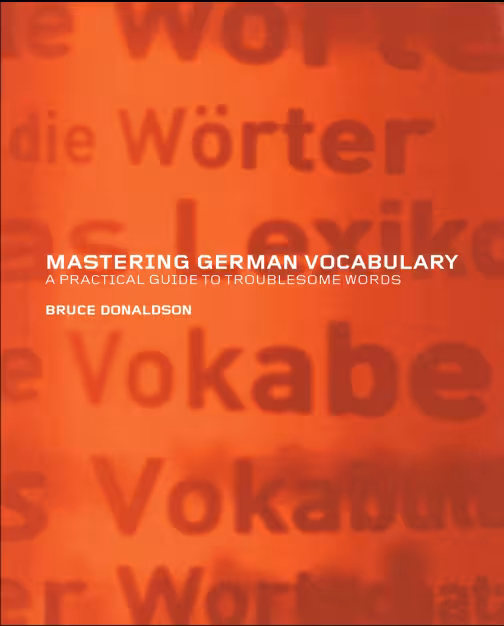 کتاب آلمانی Mastering German Vocabulary A Practical Guide to Troublesome Words