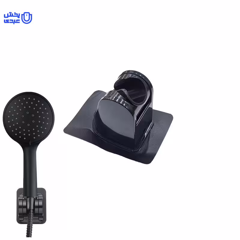 نگهدارنده چسبی سردوش حمام مشکی