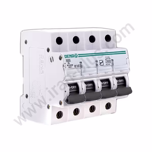 فیوز مینیاتوری چهار پل 16 آمپر دناالکتریک مدل B16-6KA