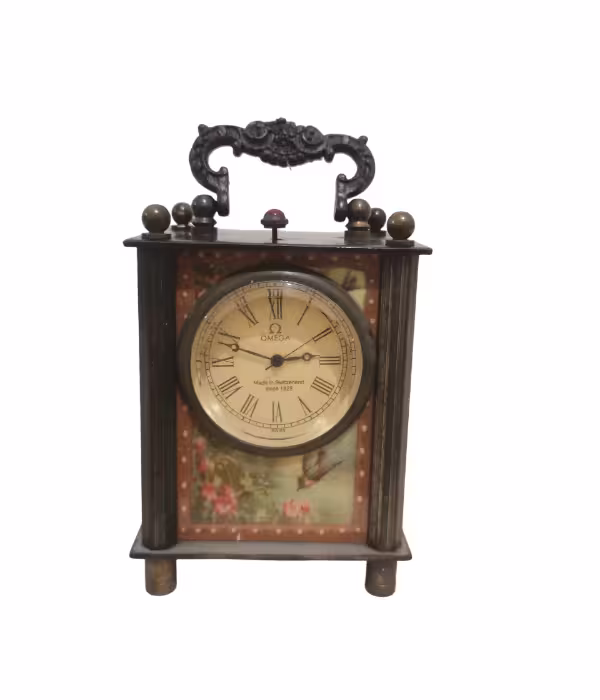 ساعت امگا سویسی کوکی رومیزی تاریخ 1825 میلادی