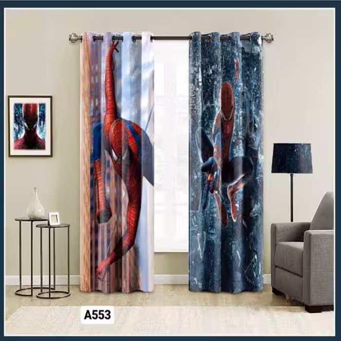 پرده چاپی اسپایدرمن کد A553
