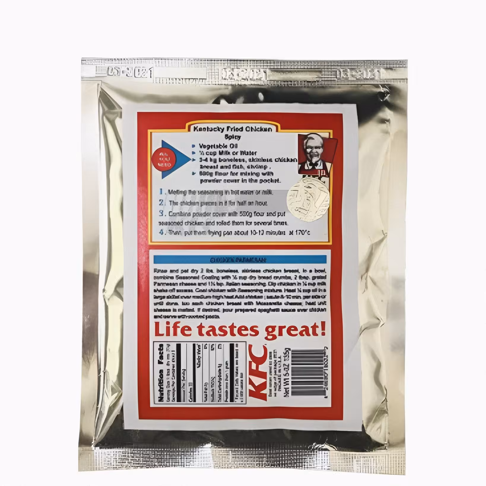 پودر سوخاری چیکن استریپس kfc، وزن135 گرم، دو مدل نرمال و تند